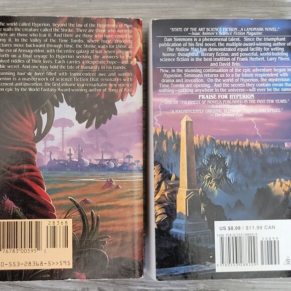 HYPERION BOOKS LOT OF 2 HYPERION AND THE FALL OF HYPERION CANTOS BY DAN SIMMONS - Picture 2 of 12